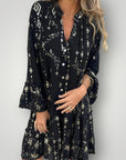 Geometrische Midi-Kleid mit Stil 0