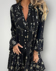 Geometrische Midi-Kleid mit Stil 1