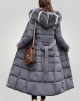 Damen Parka Winter mit Großem Pelzkragen - Nordic Boutique & Co.