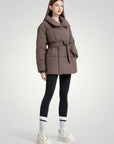 Damenjacke Mit Gürtel Für Elegante Silhouette - Nordic Boutique & Co.