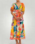 Damenkleid mit Blumenmuster für elegante Anlässe - Nordic Boutique & Co.