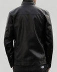 Elegante Slim Fit Herren Lederjacke für Stil - Nordic Boutique & Co.