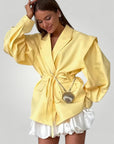 Eleganter Blazer Damen mit Taillengürtel - Nordic Boutique & Co.