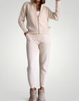 Eleganter Jacquard Pullover Cardigan mit Twist - Nordic Boutique & Co.