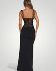 Elegantes Maxikleid Sommer mit Spitzen - Details - Nordic Boutique & Co.