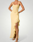 Elegantes Rüschendress mit Rückenausschnitt für Sommerpartys - Nordic Boutique & Co.