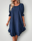 Elegantes Sommerkleid mit fließendem Schnitt - Nordic Boutique & Co.