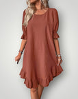 Elegantes Sommerkleid mit fließendem Schnitt - Nordic Boutique & Co.