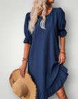 Elegantes Sommerkleid mit fließendem Schnitt - Nordic Boutique & Co.