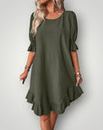 Elegantes Sommerkleid mit fließendem Schnitt - Nordic Boutique & Co.