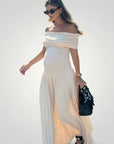 Faltendes Schwangerschafts - Maxi mit Eleganter Passform - Nordic Boutique & Co.