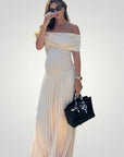 Faltendes Schwangerschafts - Maxi mit Eleganter Passform - Nordic Boutique & Co.