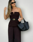 Festliches Damenoberteil mit eleganten Trägern - Nordic Boutique & Co.