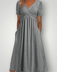 Festliches Maxikleid mit fließendem Schnitt - Nordic Boutique & Co.