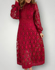 Fransenkleid für Damen mit eleganter Silhouette - Nordic Boutique & Co.