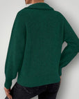 Glitzernder Pullover Damen mit Reißverschluss - Nordic Boutique & Co.