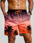 Herren Badehose mit Lebhaftem Palmendruck - Nordic Boutique & Co.
