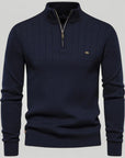 Herrenpullover mit Stehkragen für Stil und Komfort - Nordic Boutique & Co.