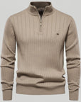 Herrenpullover mit Stehkragen für Stil und Komfort - Nordic Boutique & Co.