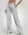 Hochtaillierte Cargohose Damen mit Bequemer Passform - Nordic Boutique & Co.