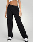 Hochtaillierte Cargohose Damen mit Bequemer Passform - Nordic Boutique & Co.