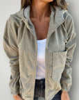 Kordjacke mit Reißverschluss und Bequemer Passform - Nordic Boutique & Co.