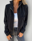 Kordjacke mit Reißverschluss und Bequemer Passform - Nordic Boutique & Co.