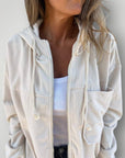 Kordjacke mit Reißverschluss und Bequemer Passform - Nordic Boutique & Co.