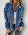 Kordjacke mit Reißverschluss und Bequemer Passform - Nordic Boutique & Co.
