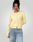 Langärmlige Strickjacke Damen im Schlichten Stil - Nordic Boutique & Co.