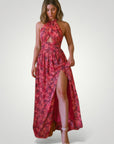 Maxikleid Sommer mit Romantischem Blumenprint - Nordic Boutique & Co.