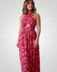 Maxikleid Sommer mit Romantischem Blumenprint - Nordic Boutique & Co.