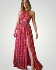 Maxikleid Sommer mit Romantischem Blumenprint - Nordic Boutique & Co.