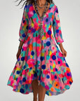 Maxikleid Sommer mit Vintage Blumenmuster - Nordic Boutique & Co.