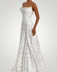Schwarzes Maxikleid mit Eleganter Spitzenüberlagerung - Nordic Boutique & Co.