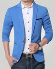 Slim Fit Herrenblazer für Elegante Auftritte - Nordic Boutique & Co.