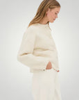 Strickcardigan Damen Lässig mit Rundhalsausschnitt - Nordic Boutique & Co.