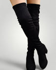 Überknie Stiefel Damen mit Elegantem Look - Nordic Boutique & Co.