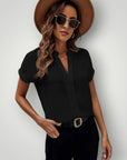 V - Ausschnitt - Damenbluse mit eleganter Passform - Nordic Boutique & Co.