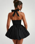 Verspieltes Mini - Kleid mit Puffball - Skirt - Nordic Boutique & Co.