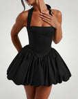Verspieltes Mini - Kleid mit Puffball - Skirt - Nordic Boutique & Co.