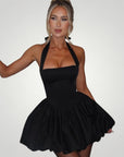Verspieltes Mini - Kleid mit Puffball - Skirt - Nordic Boutique & Co.