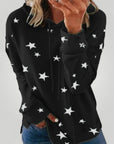 Weitgeschnittener Hoodie Damen mit Modernem Sternenmotiv - Nordic Boutique & Co.
