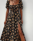 Blumenmuster Kleid mit Eleganz 2
