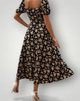 Blumenmuster Kleid mit Eleganz 3