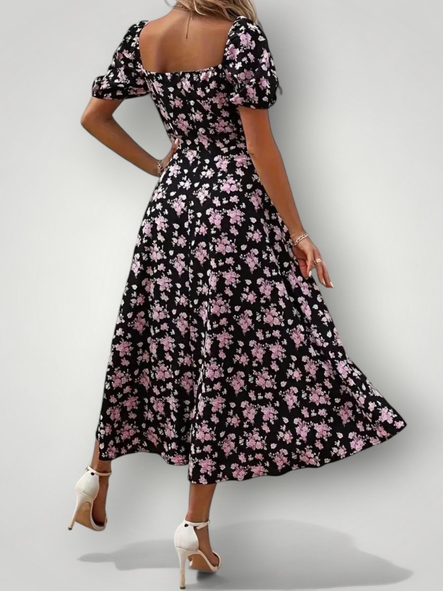 Blumenmuster Kleid mit Eleganz 7