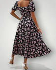 Blumenmuster Kleid mit Eleganz 7