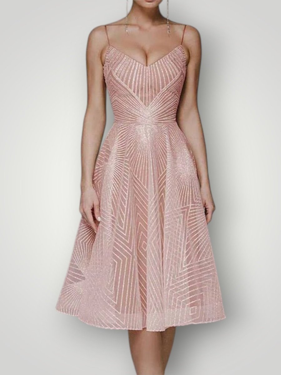 Elegante Kleid mit Offenem Rücken 7