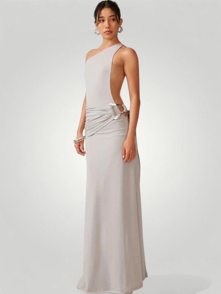 Elegante Maxi-Kleid mit Ein-Schulter-Design 1