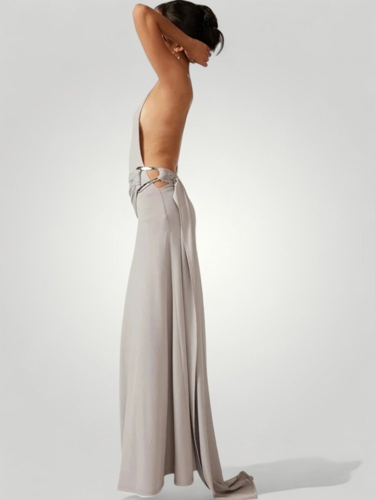 Elegante Maxi-Kleid mit Ein-Schulter-Design 2